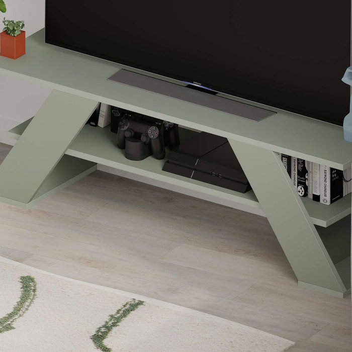 Hanah Home Soporte de TV Farfalla - Ash Green Hanah Home Soporte de TV Farfalla - Ash Green